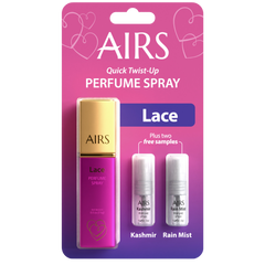 AIRS Lace Perfume Spray, Quick Twist-Up, 0.5 oz